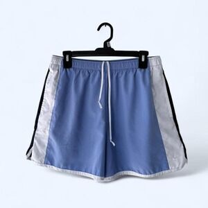 Nike Women Running Shorts Blue Grey Black Athletic Sportswear‎ Size L